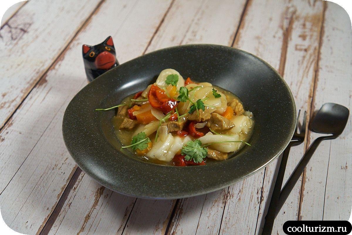 Рисовые токпокки со сладким перцем вкусный рецепт корея