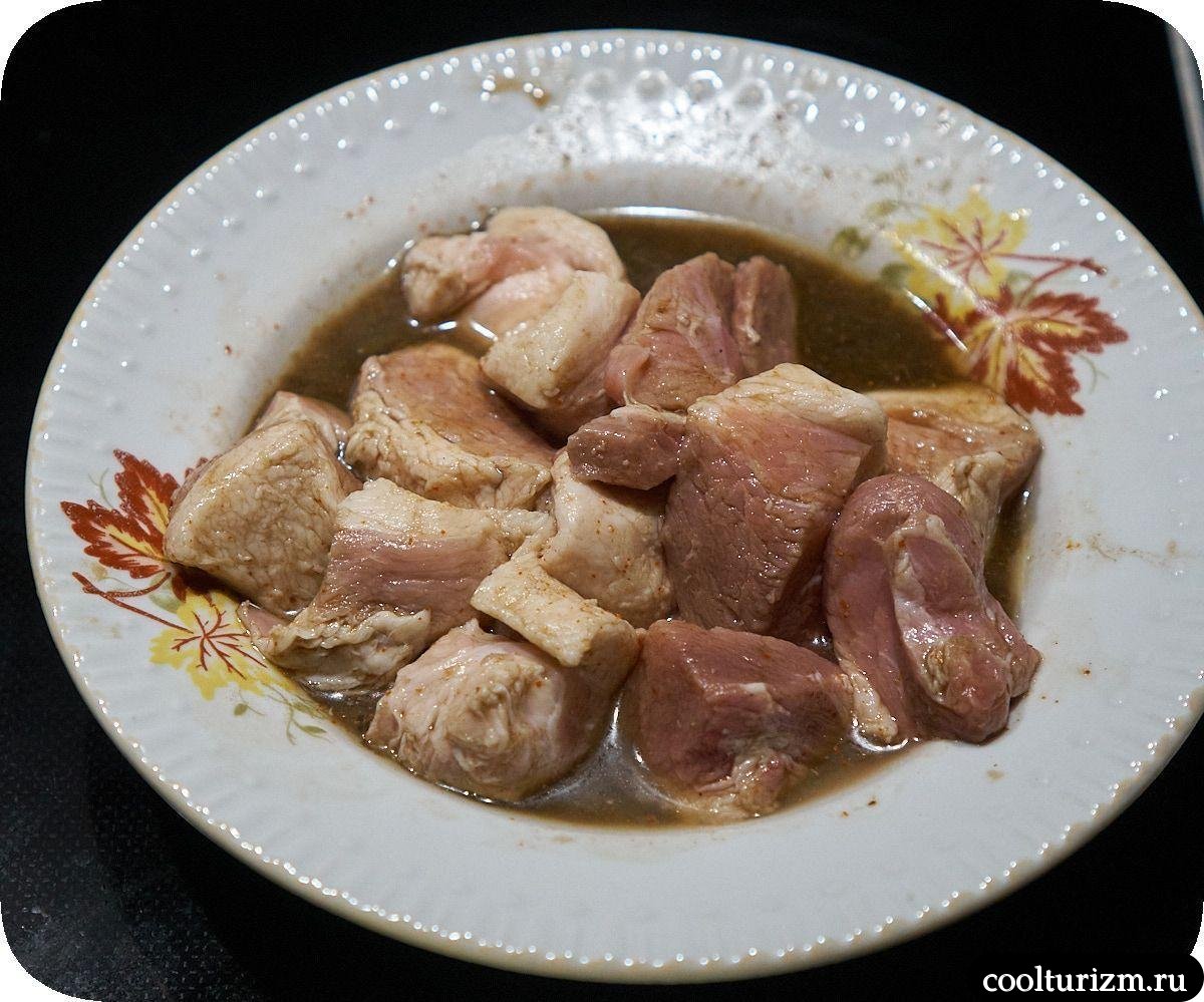 мясо в азиатском маринаде