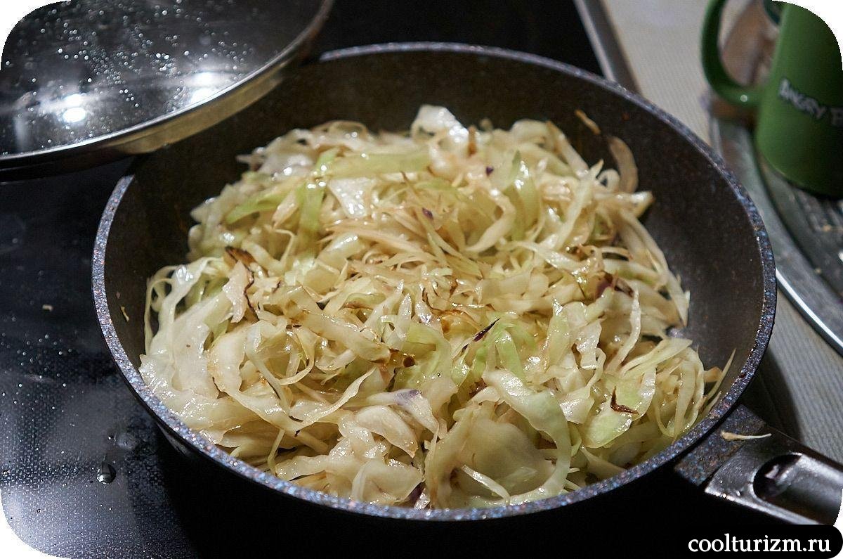белая капуста жареная