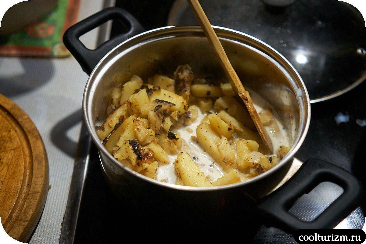 пюре из жареной картошки