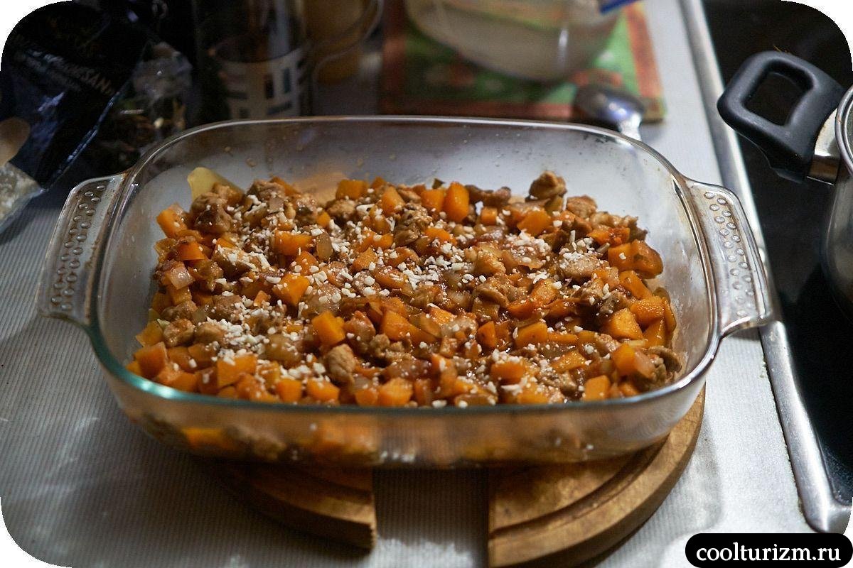 слои запеканки