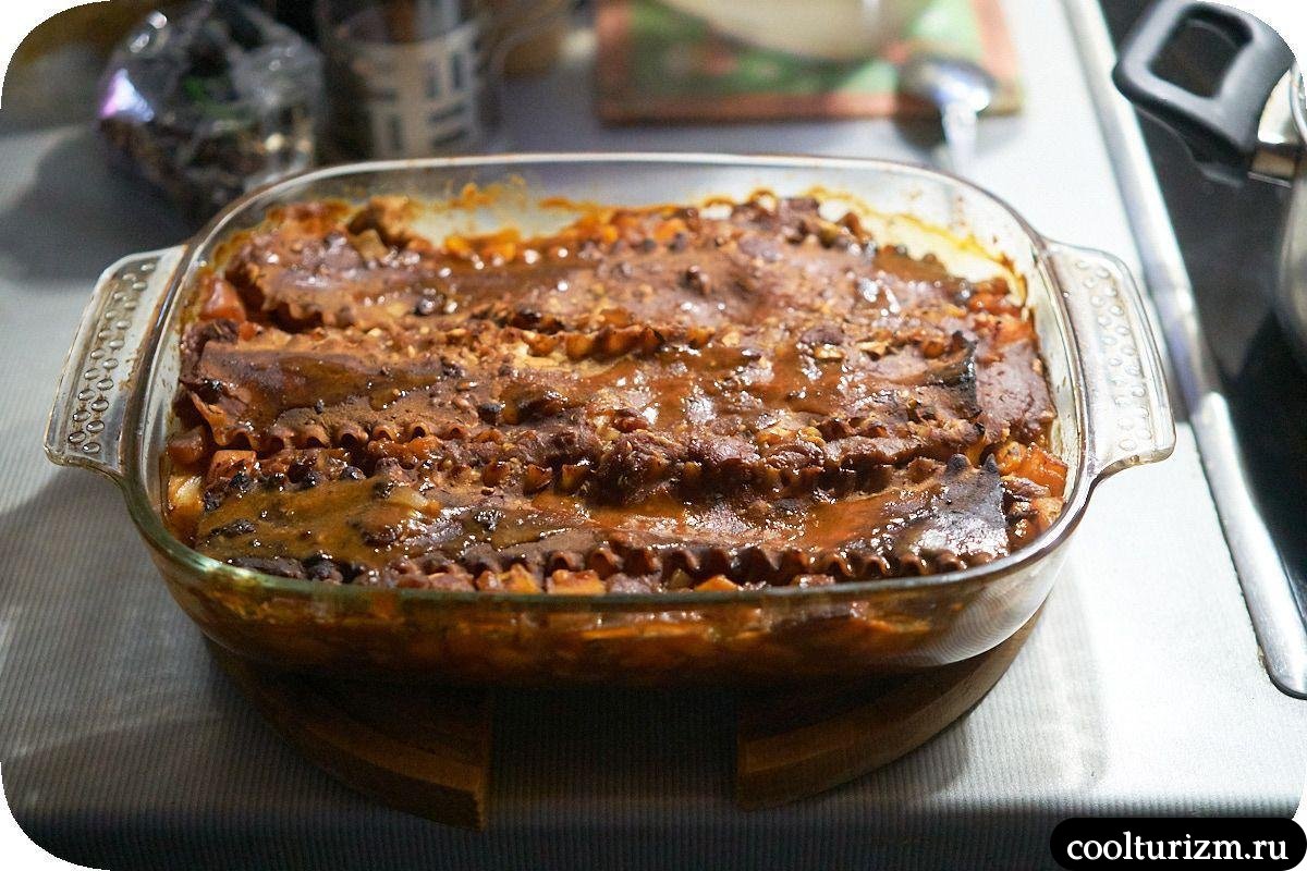Запеканка с листами для лазаньи в дузховке