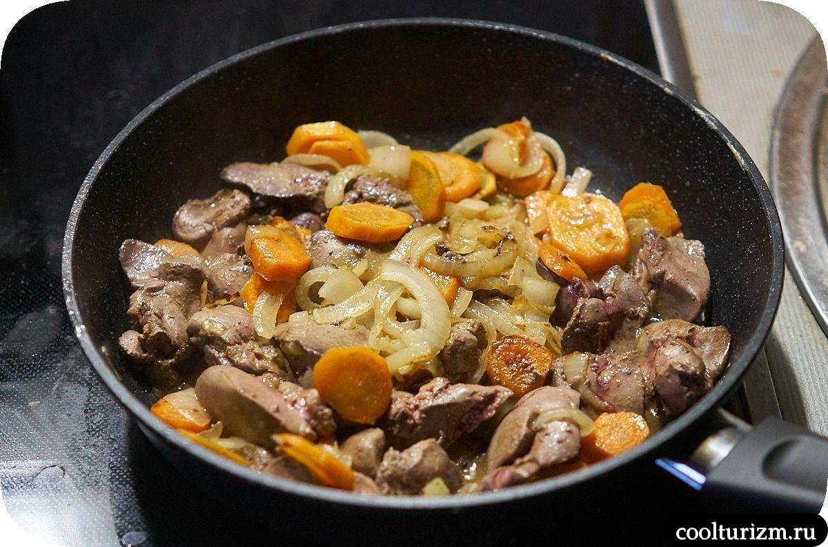 Макароны с куриной печенью как приготовить