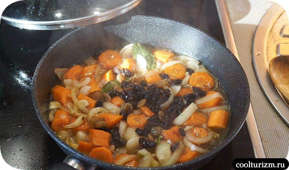 Филе индейки с морковью