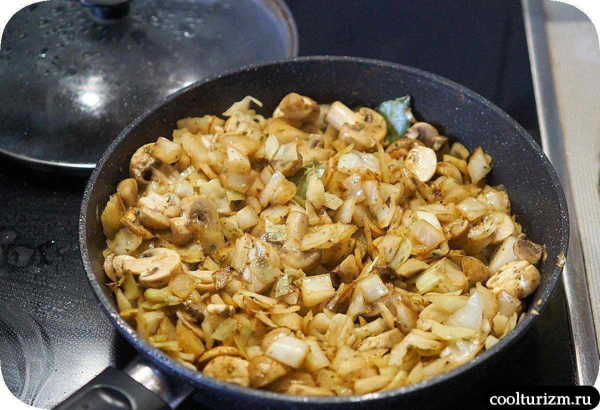 капуста и шампиньоны