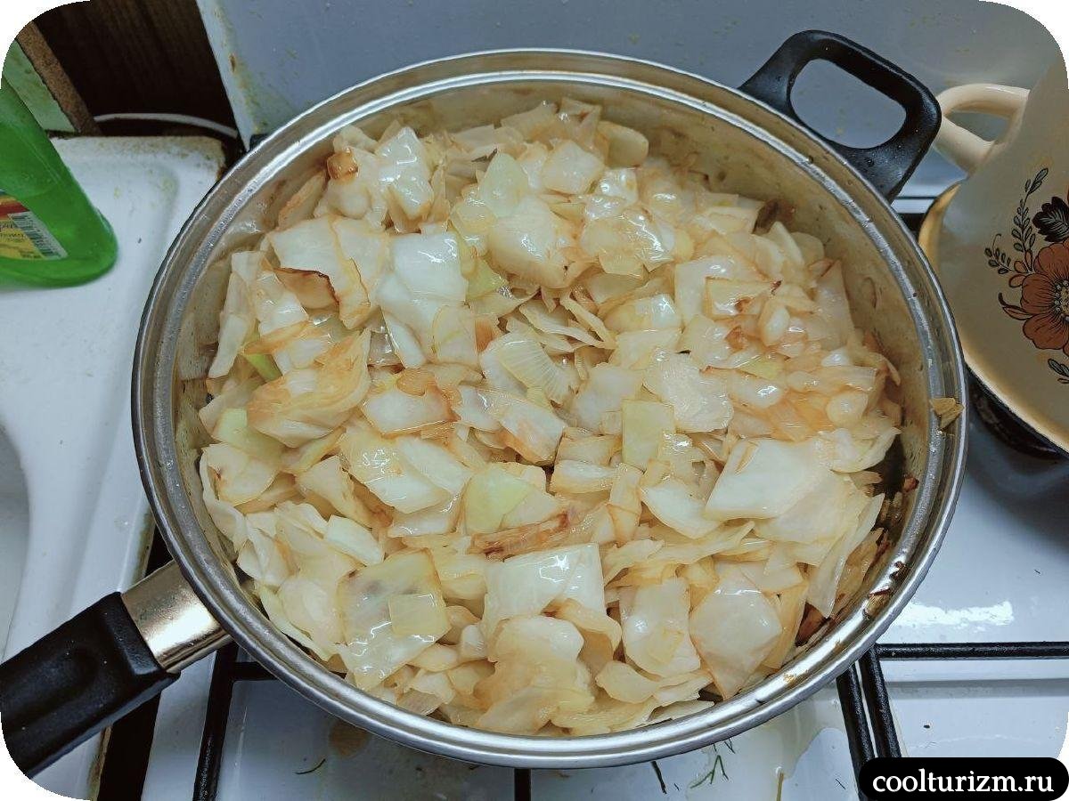 обжарка капусты белокочанной