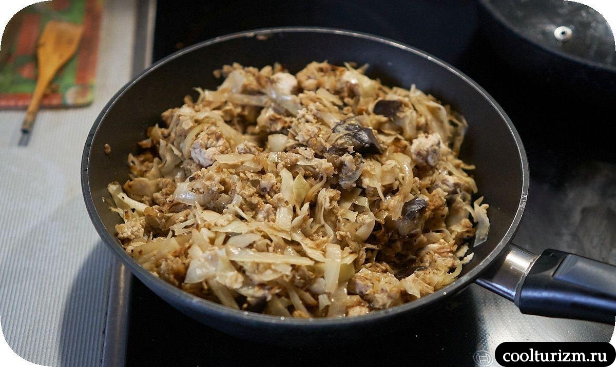 Жареная овсянка с индейкой и капустой как приготовить