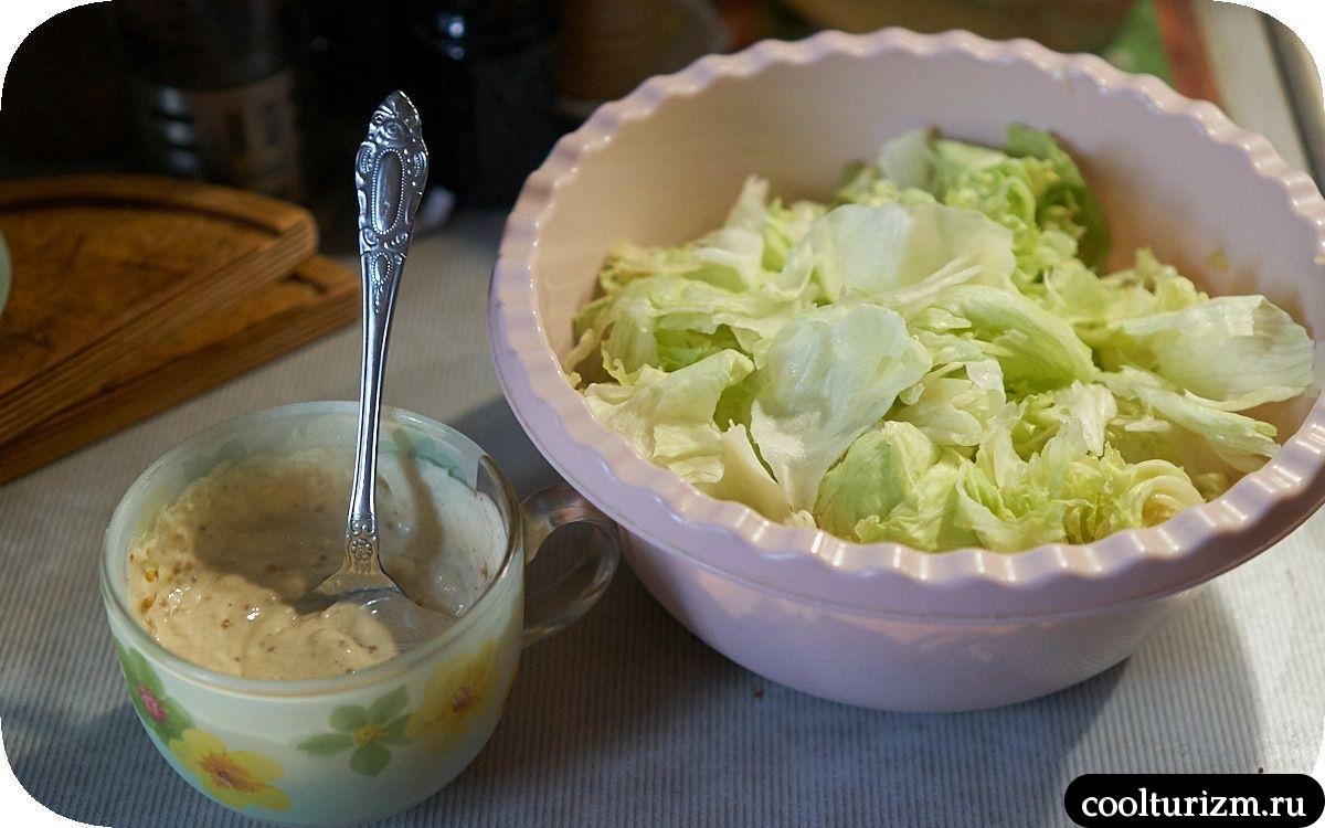 Цезарь с тунцом как готовить