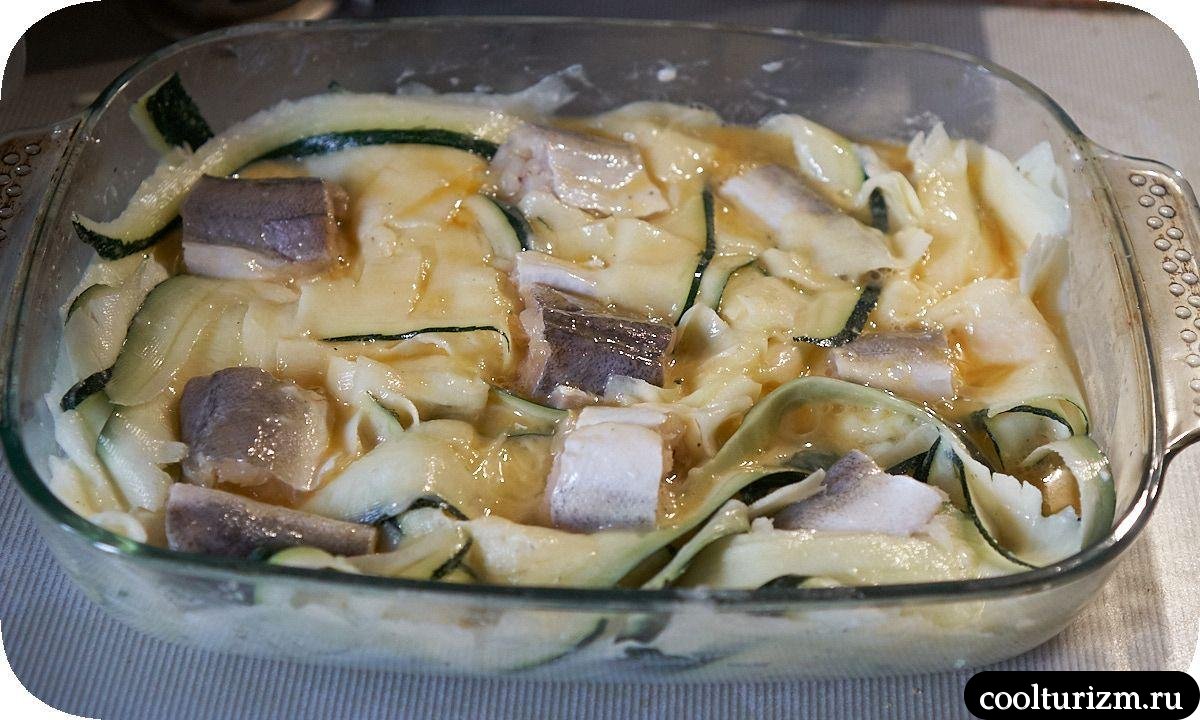 Хек с кабачками как готовить