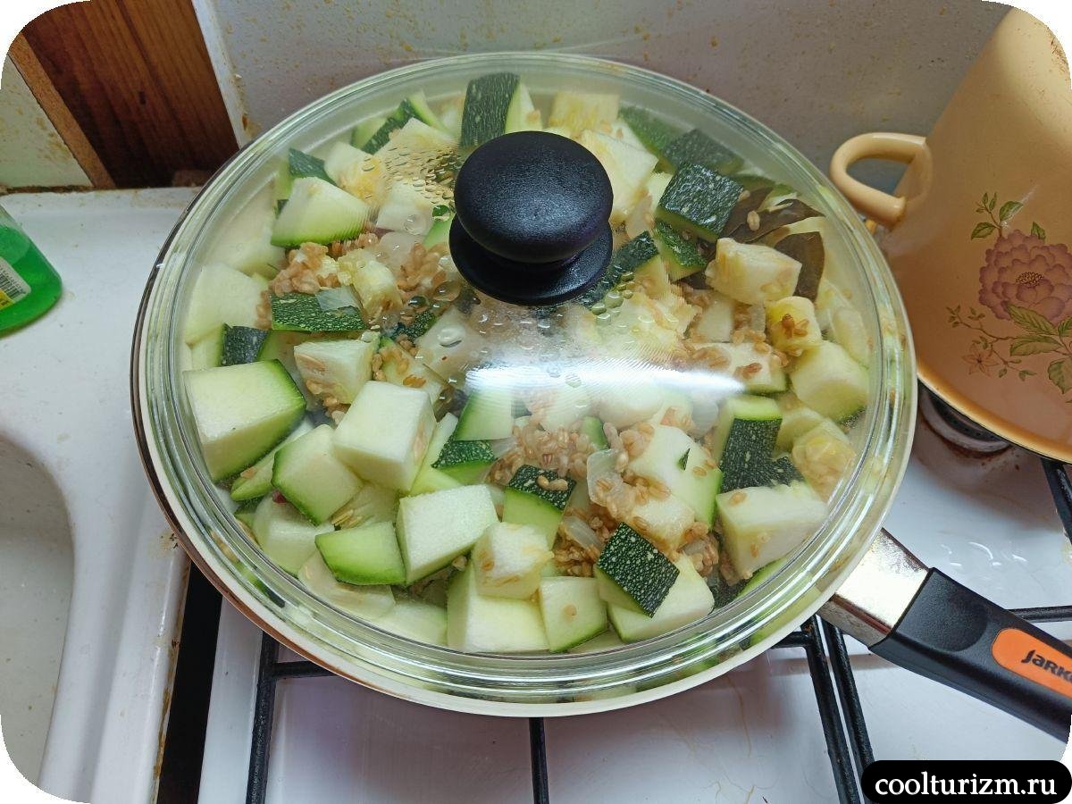 кабачки с полбой