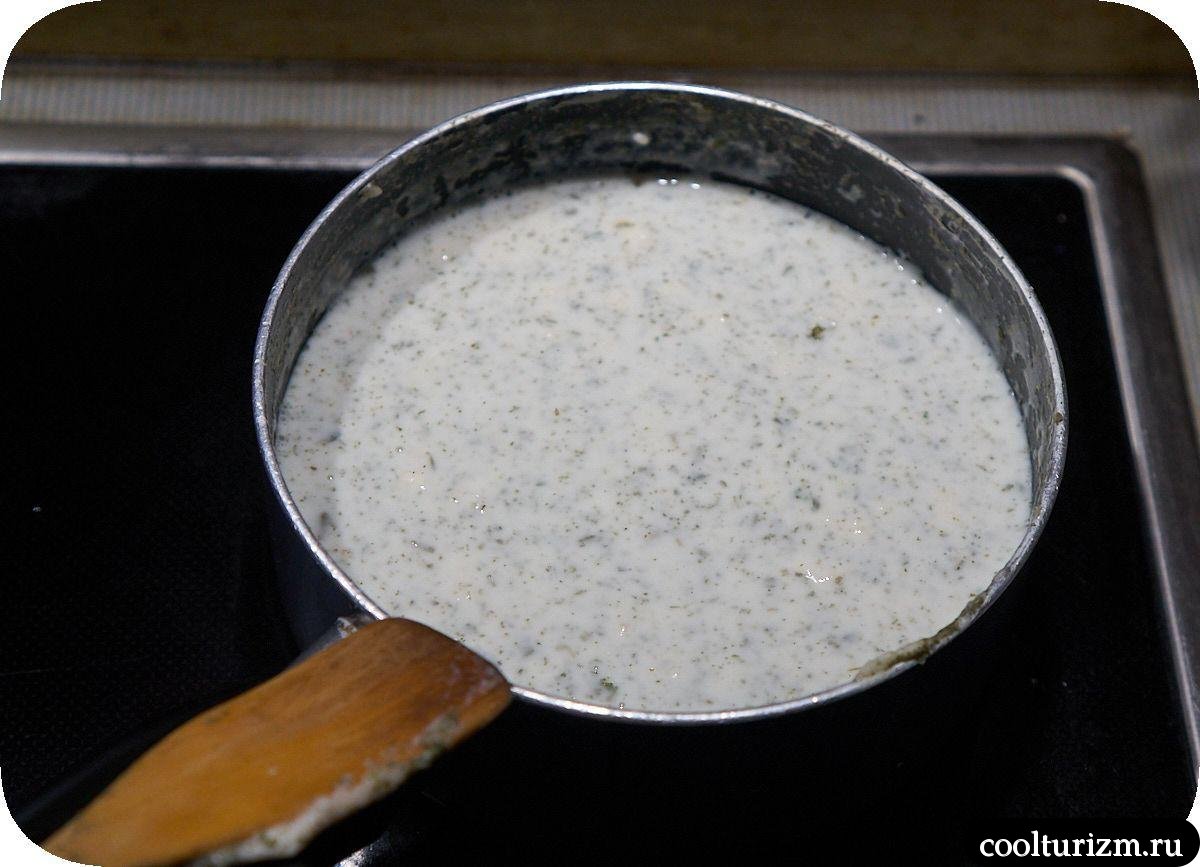 белый соус с мукой
