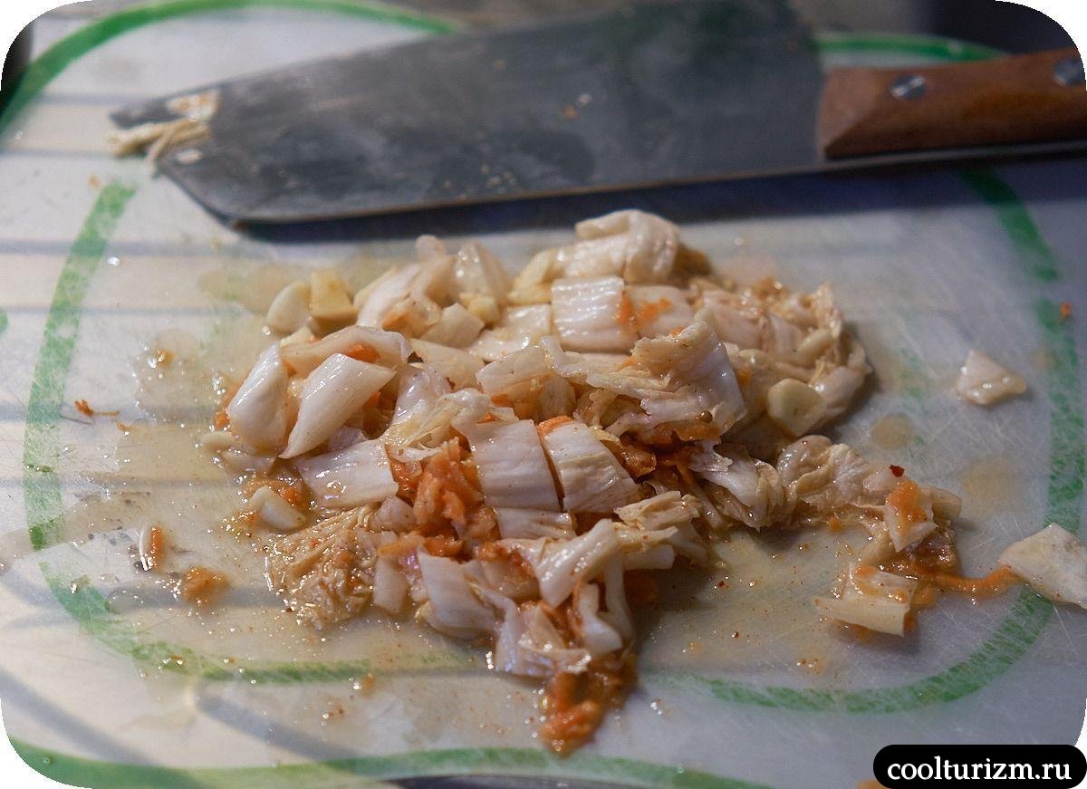 кимчи кусочками