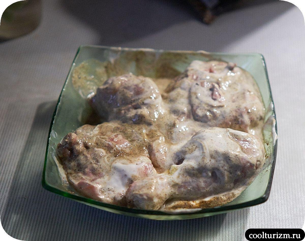 Курица в сметане со специями