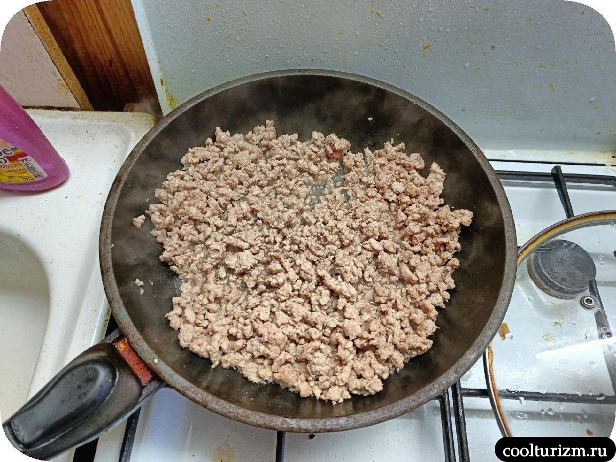 обжарка свиного фарша