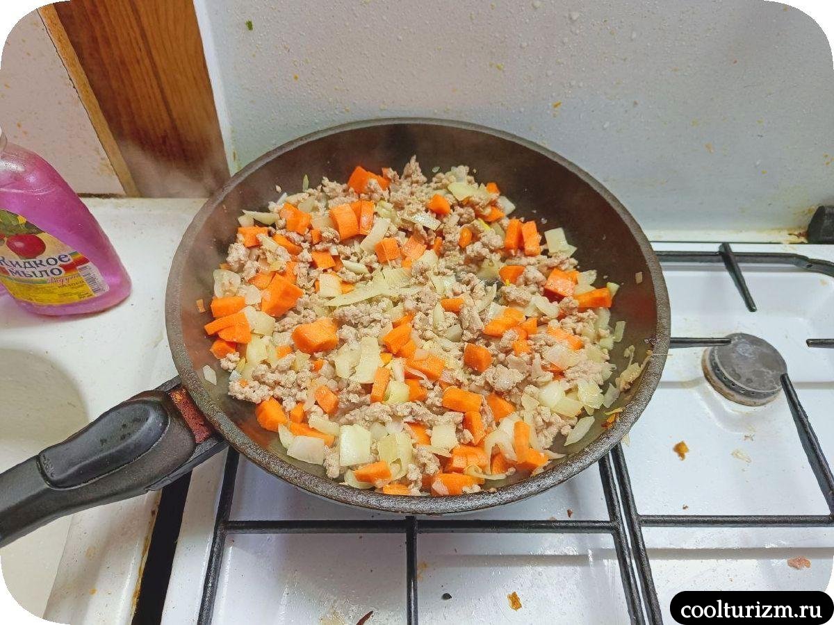 Фарфалле с фаршем и морковью как готовить