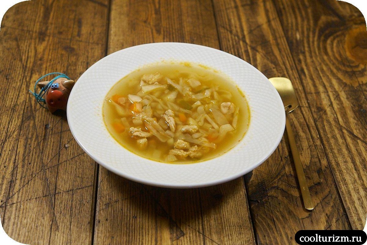 Острый суп с капустой и мясом рецепт