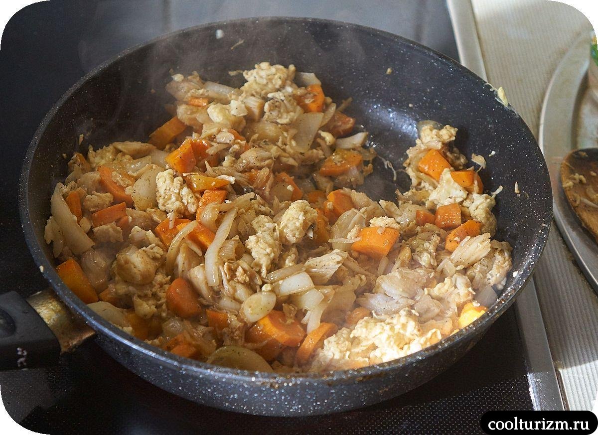 Щеки трески с капустой и морковью как готовить