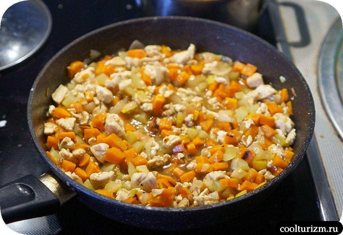 Куриная грудка с зелёной гречкой