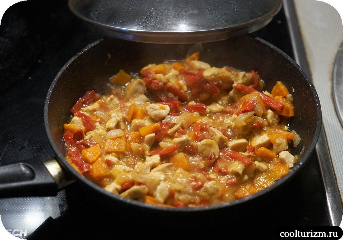 Филе индейки с тыквой-гриль вкусно