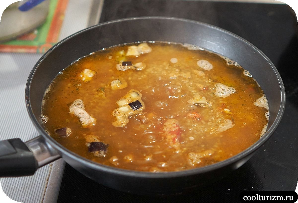 Булгур с индейкой и овощами плов