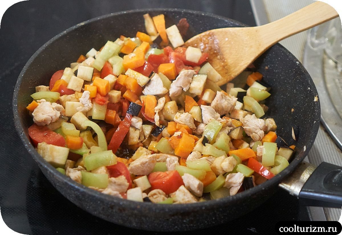 Булгур с индейкой и овощами как готовить