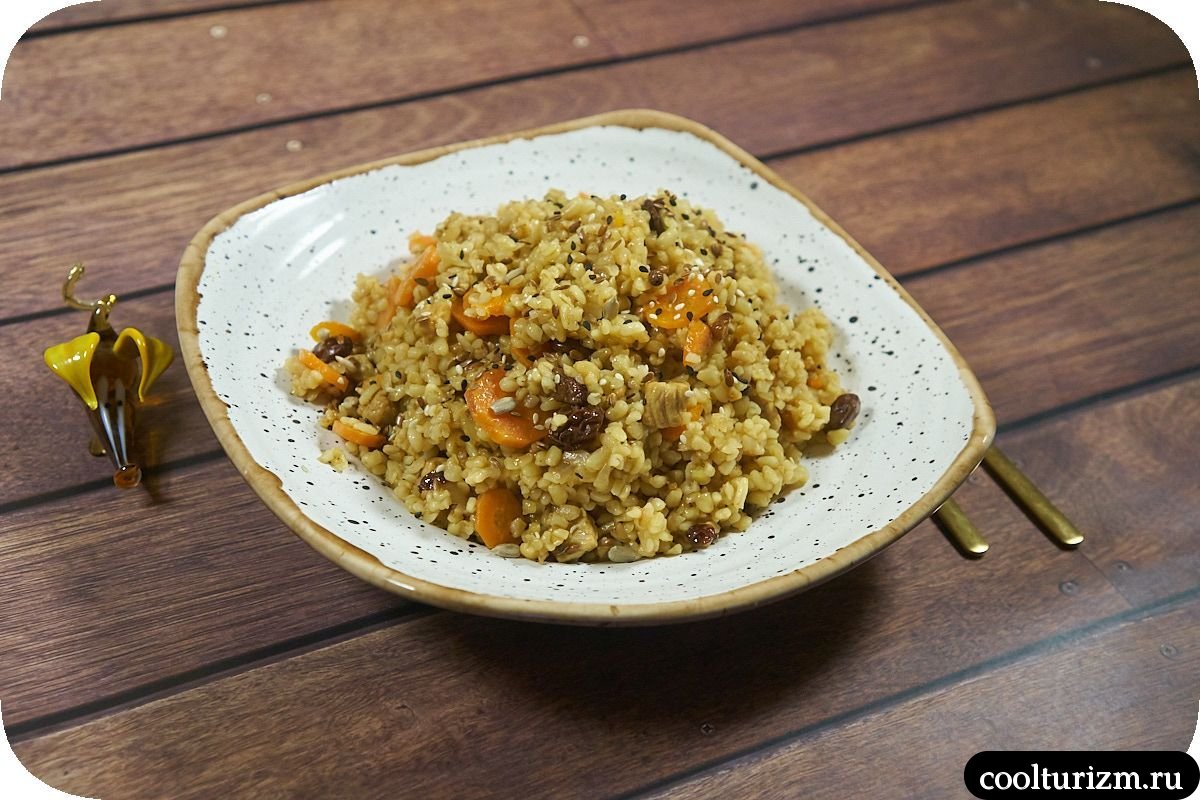 Булгур с мясом и морковью рецепт