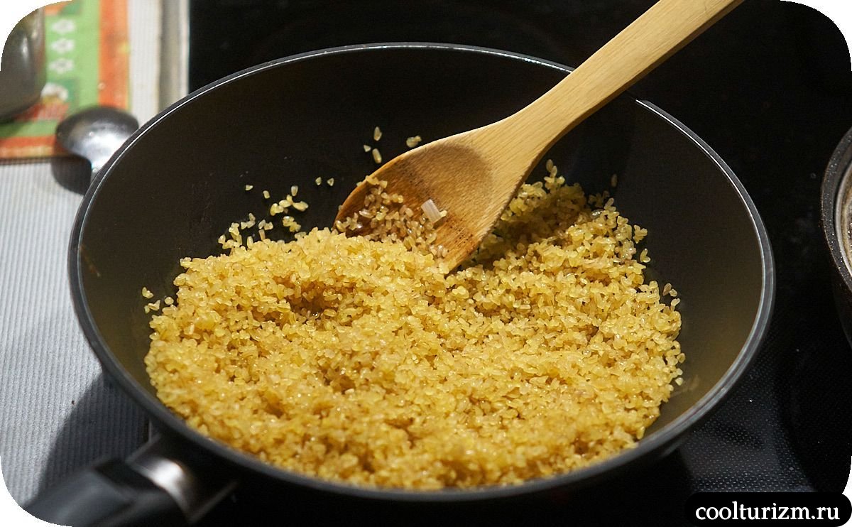 Булгур с мясом и морковью рецепт