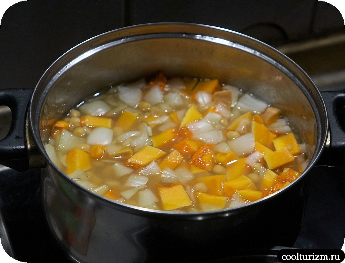Нут с грудкой индейки и тыквой как готовить