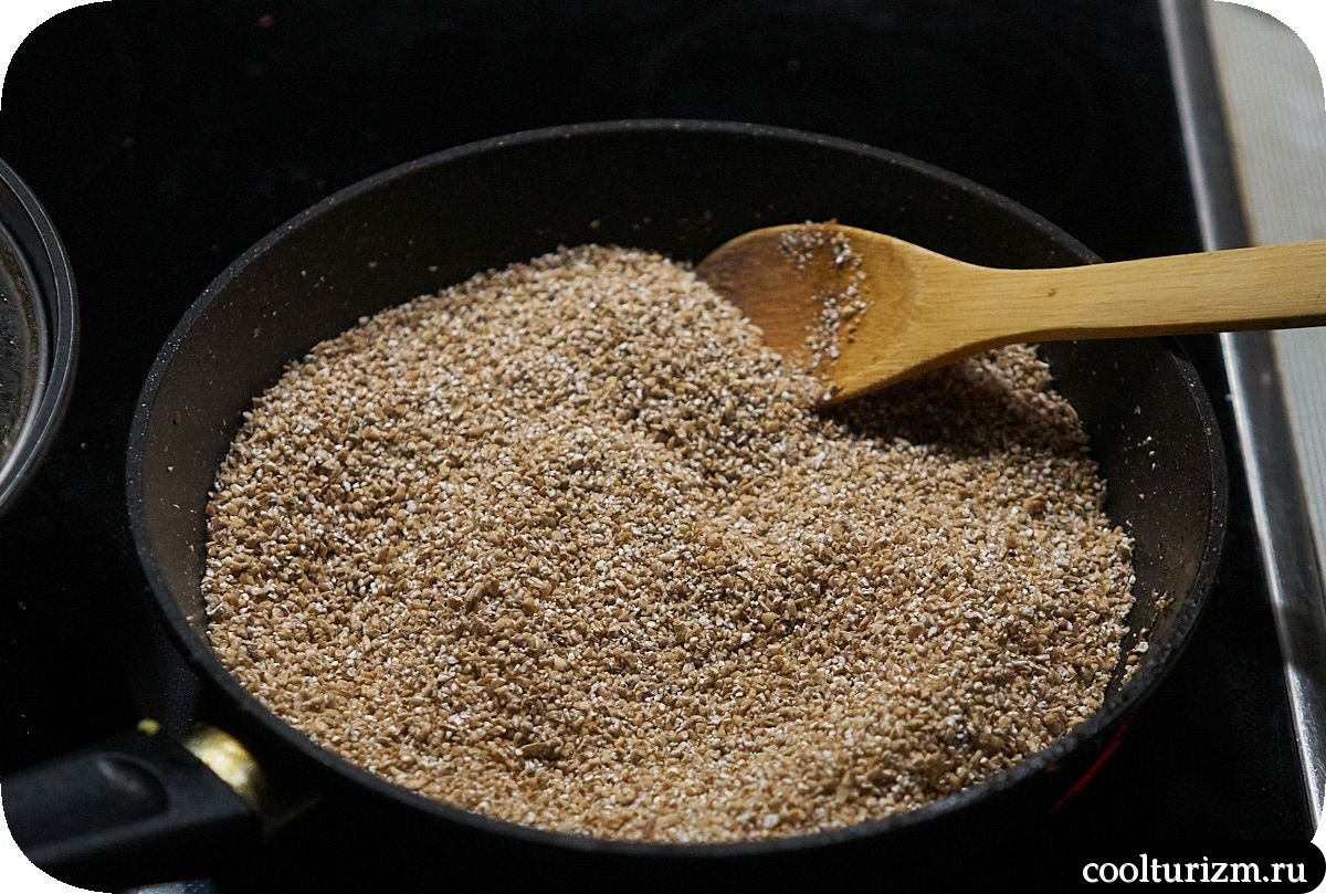Пшеничная крупа с яйцами