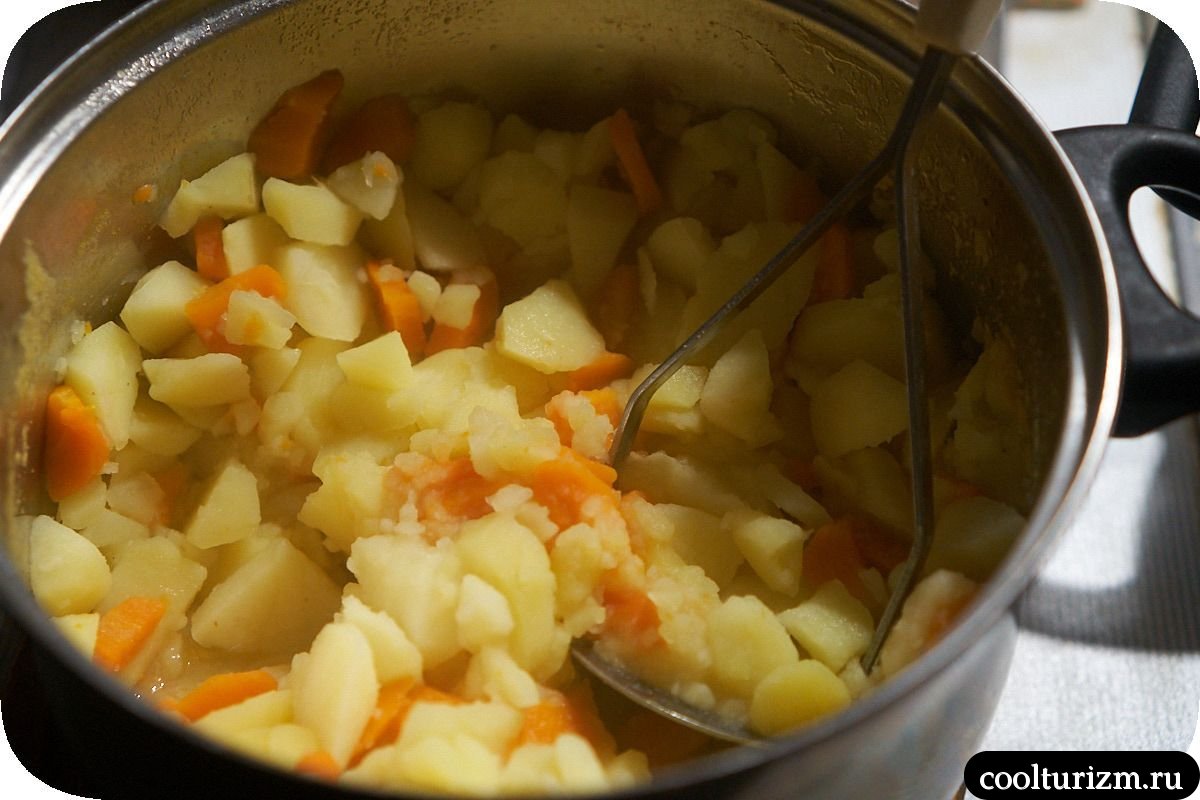 Пикша с картофельной толченкой