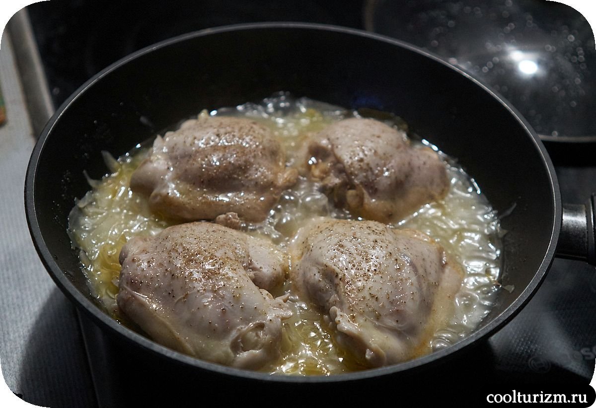 Куриные бедра с капустой и тыквой-гриль как готовить