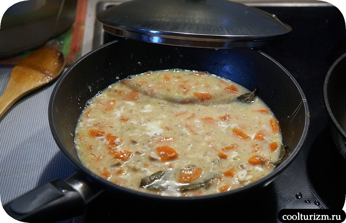 Мясо с яйцами