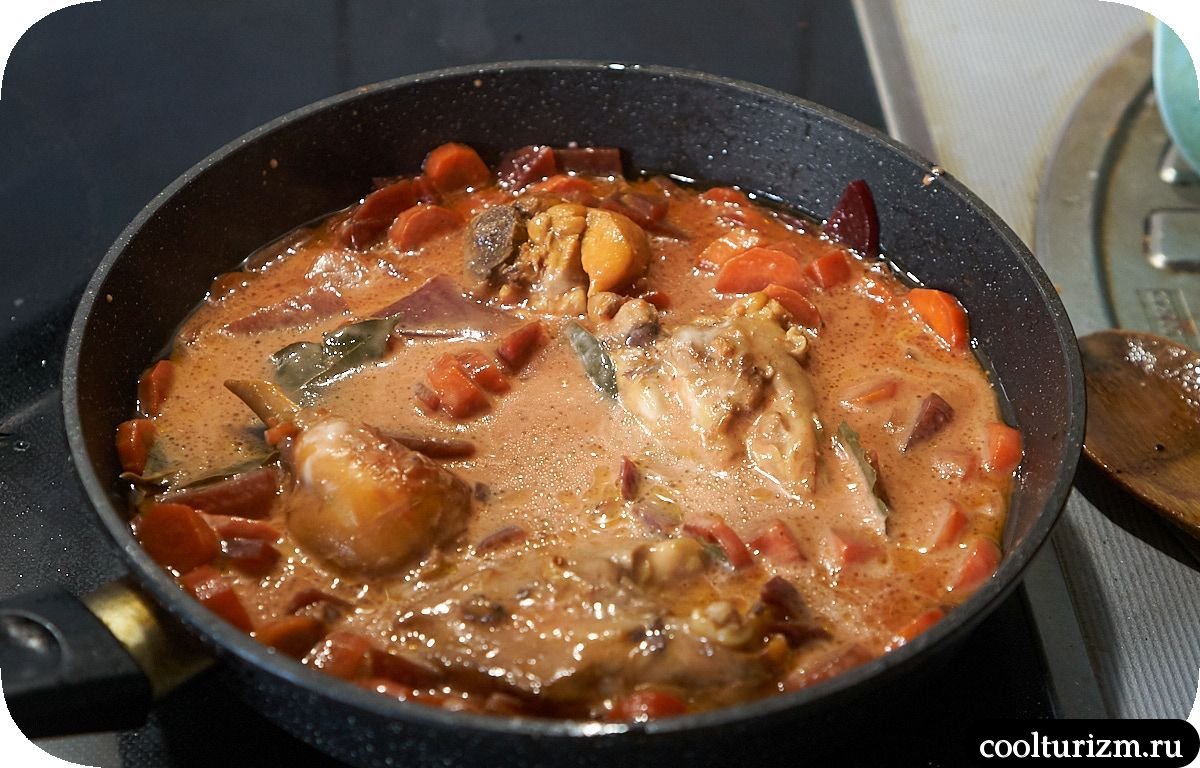 Бёдра куриные со свеклой и яблоками в сметане как готовить