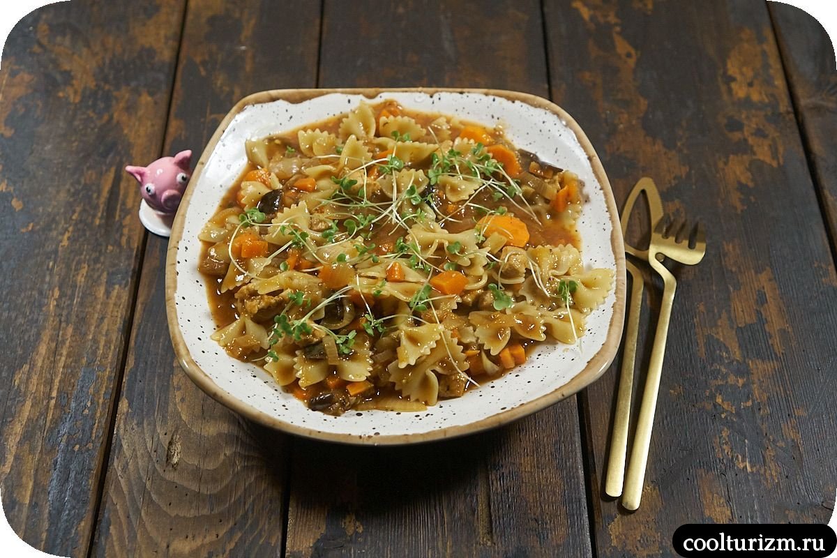 Фарфалле с куриной грудкой