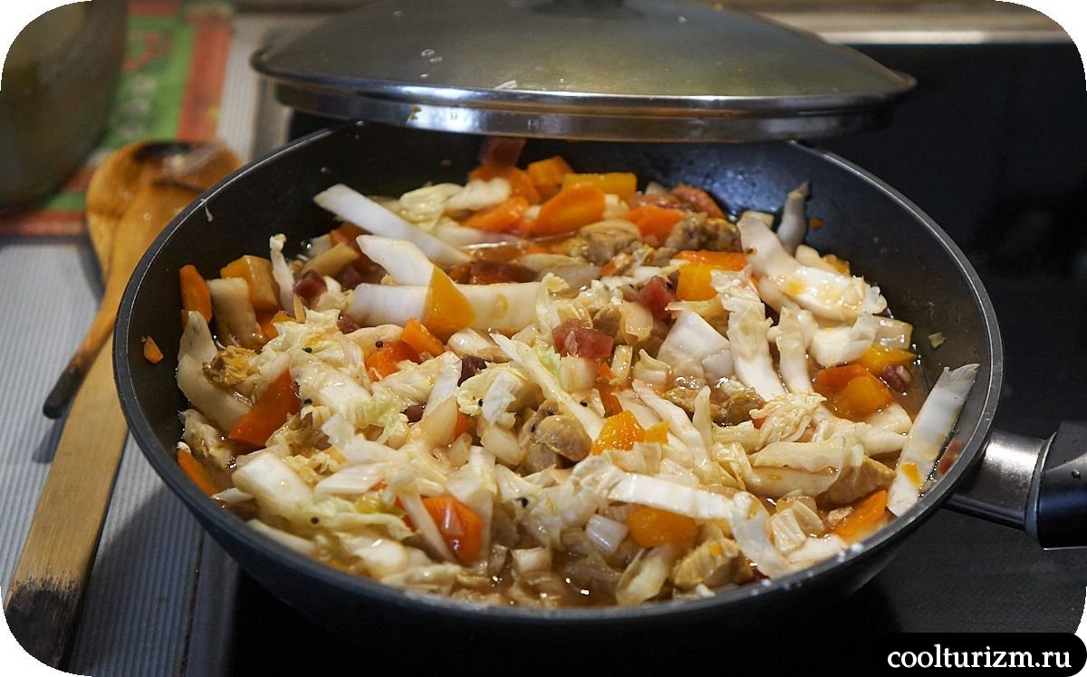 Пекинская капуста с мясом