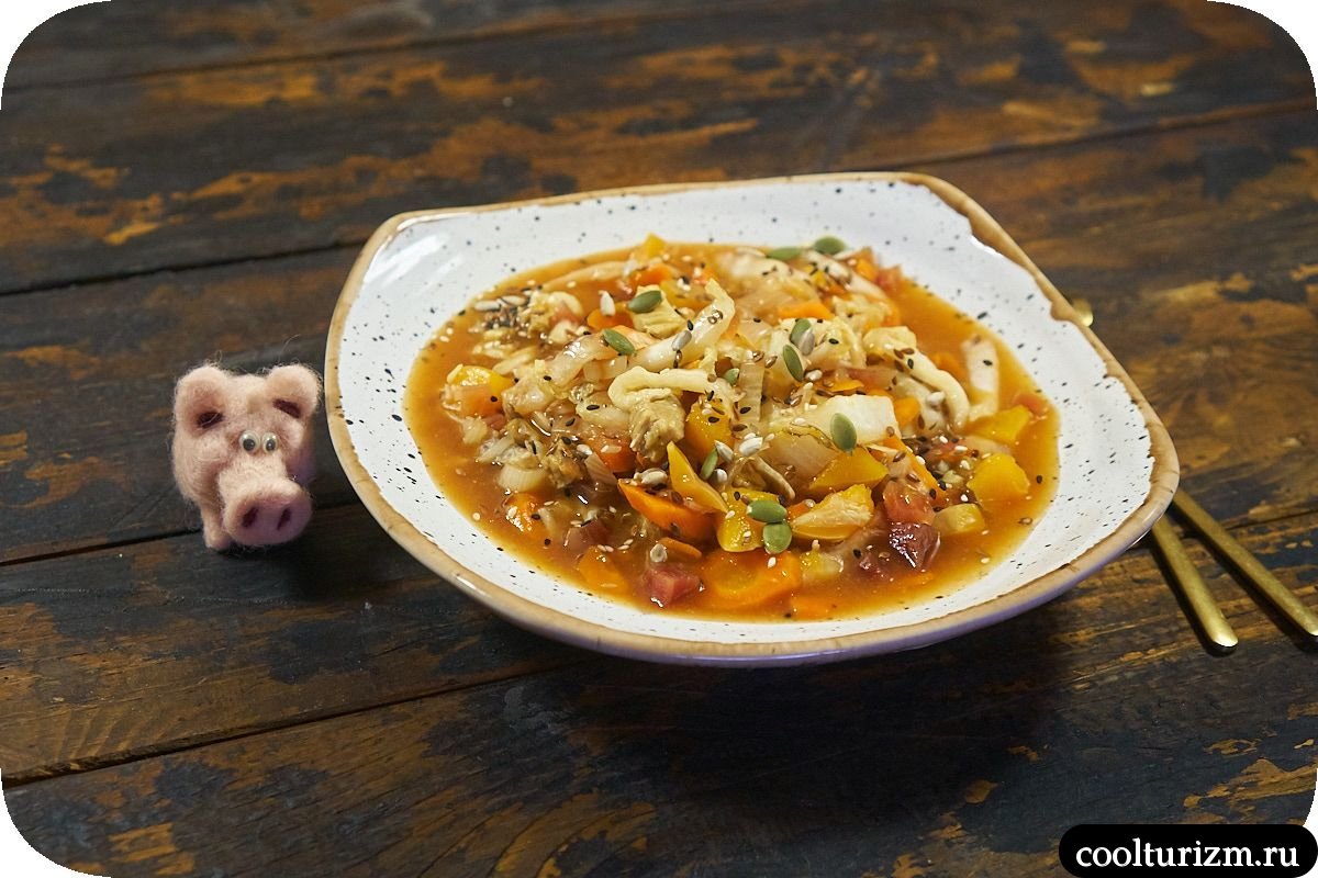 Пекинская капуста с мясом и овощами рецепт