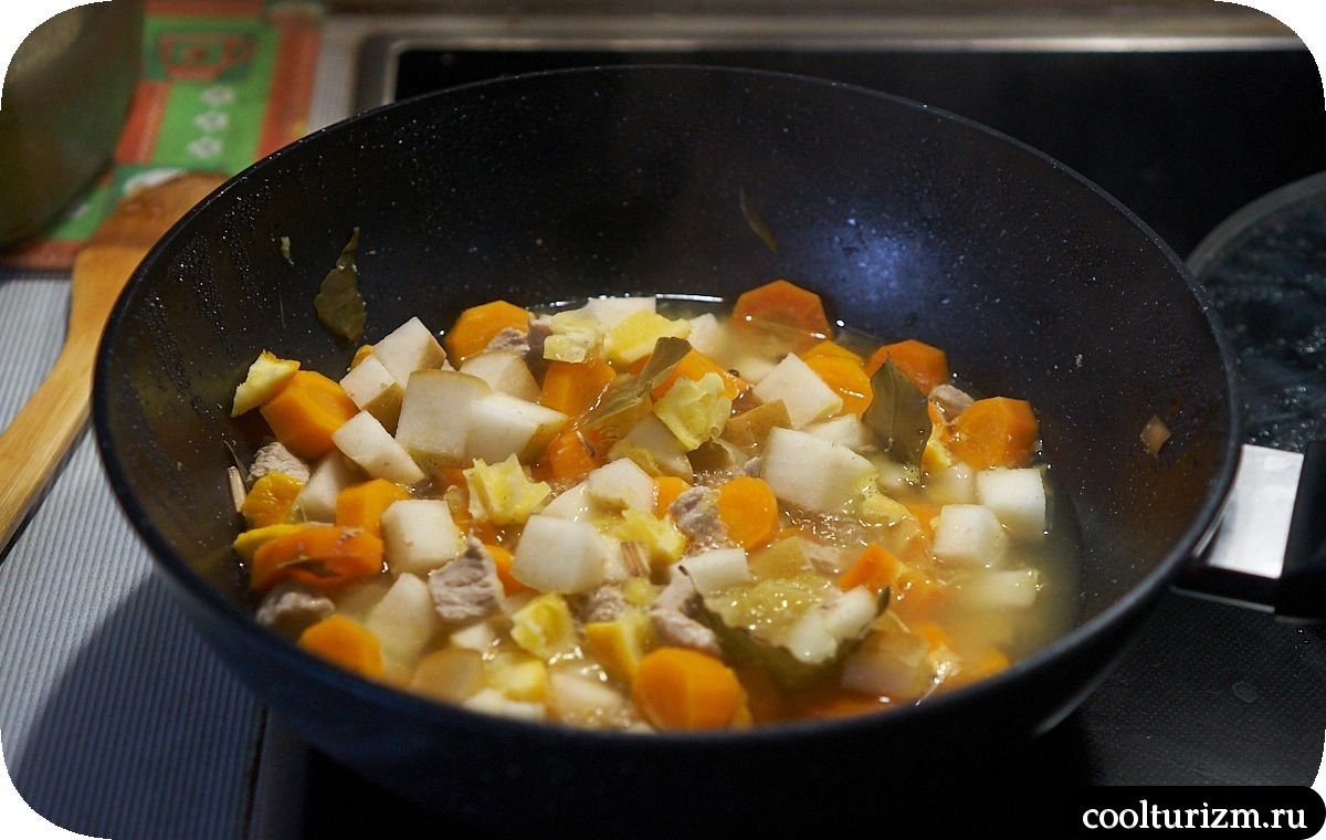 Морковный цимес с грушей
