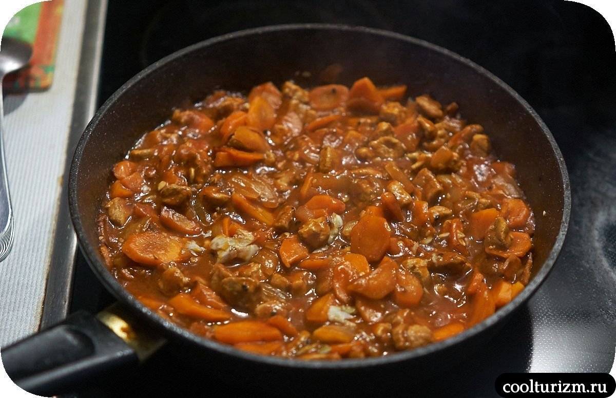 Мясо в пикантном соусе
