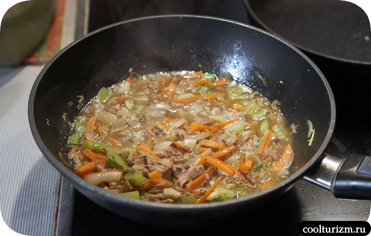 Плов из жареной вермишели с тушенкой как сделать вкусно