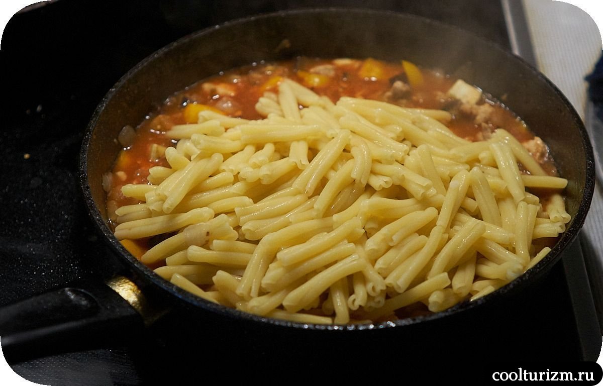 Казаречче в томате с мясом и овощами как приготовить