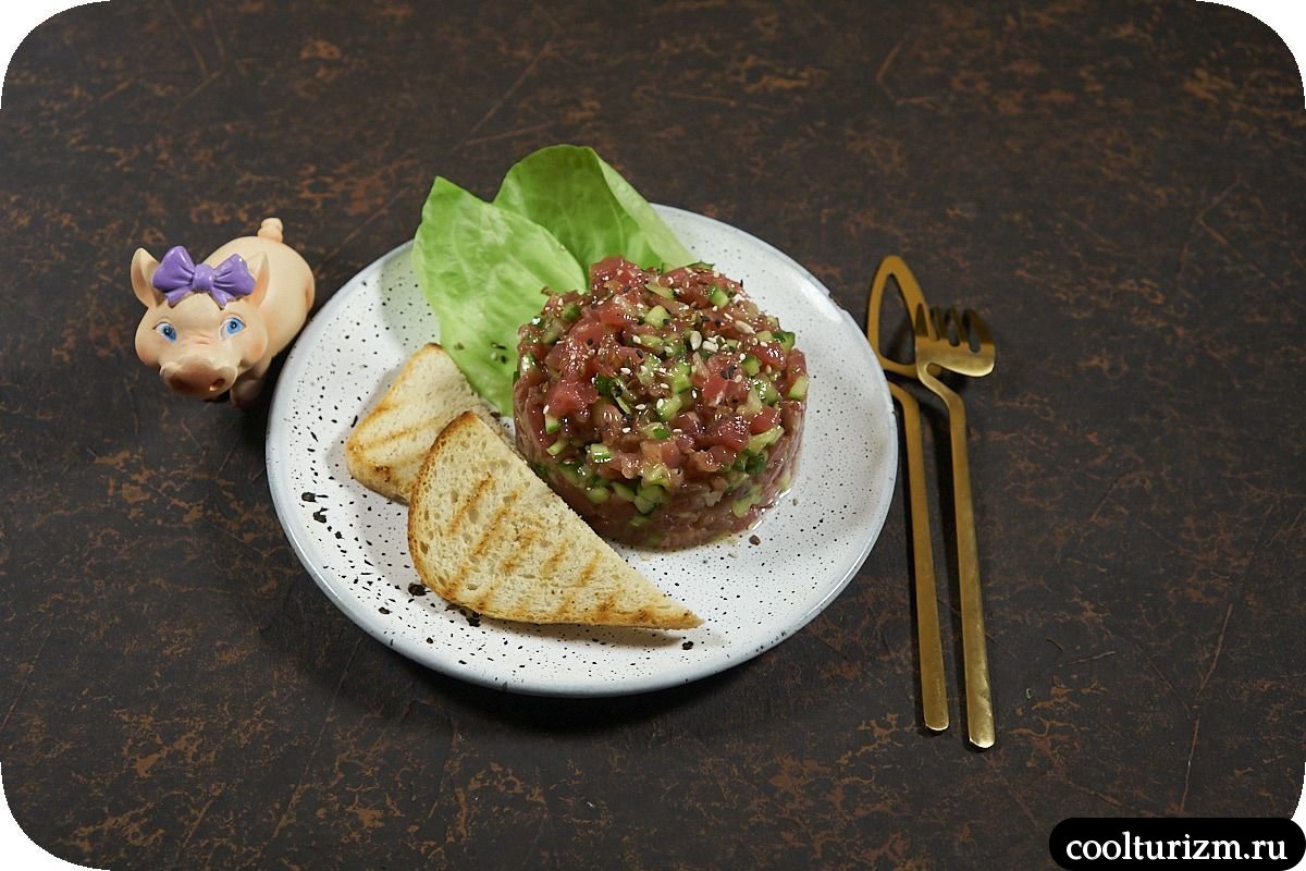Тартар из тунца с огурцами рецепт