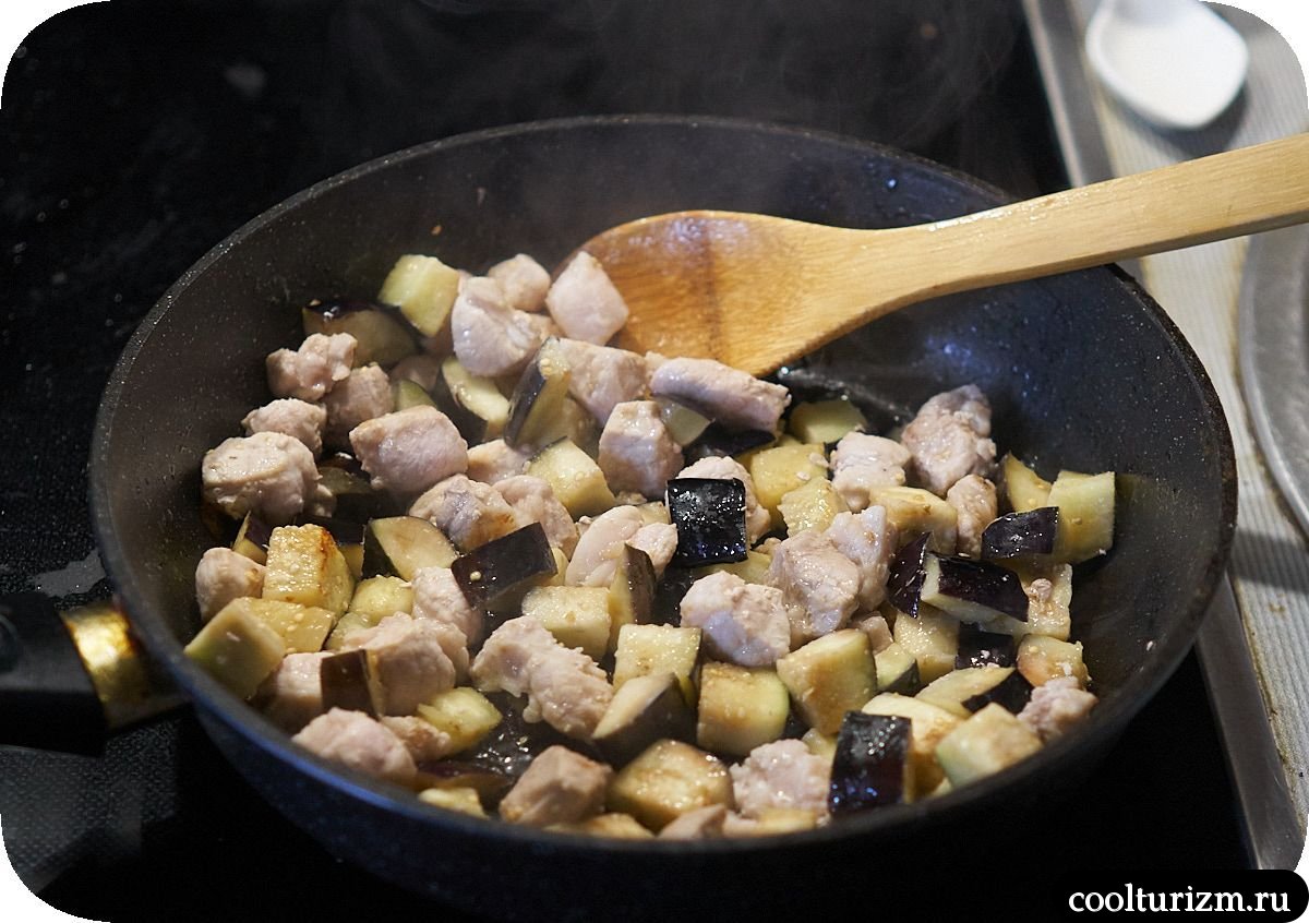 Баклажаны с мясом в устричном соусе как готовить