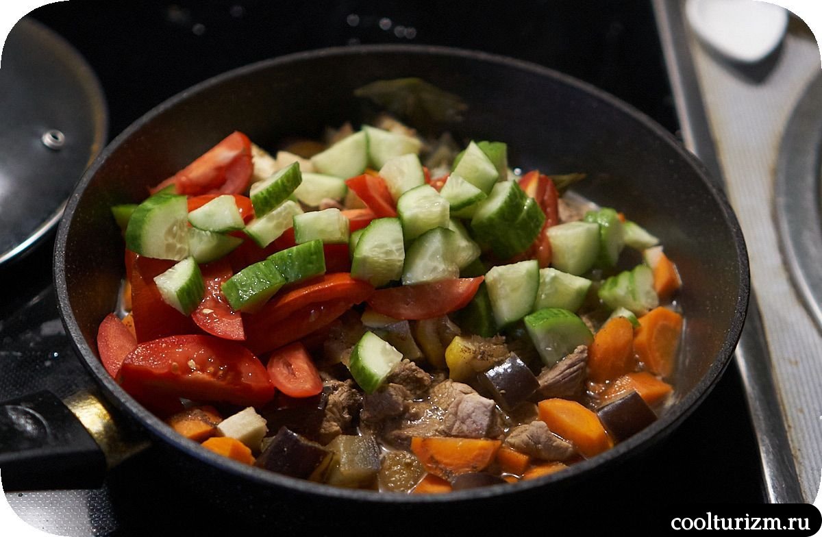 Мясо с овощами в густом соусе как готовить