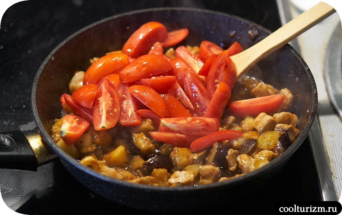 Баклажаны с мясом в устричном соусе вкусно