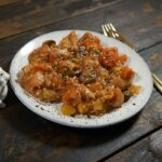 Шампиньоны с рисом и патиссонами