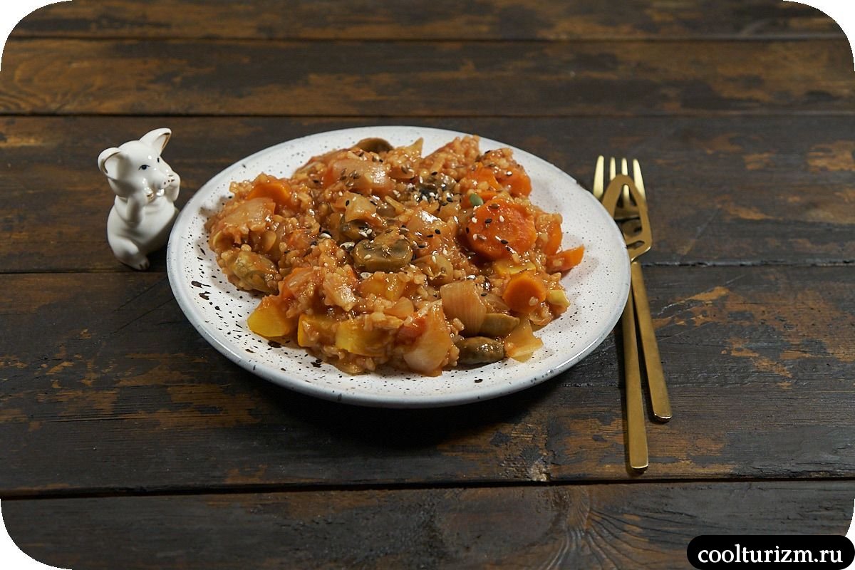 Шампиньоны с рисом и патиссонами рецепт